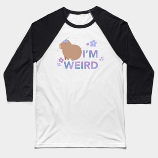 I’m Weird, Capybara Baseball T-Shirt